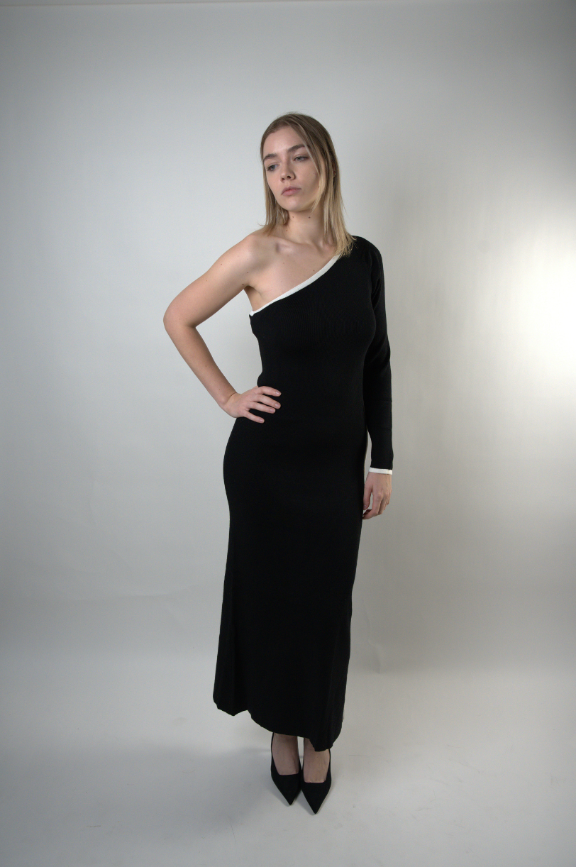 Arya Asymmetric Knit Dress